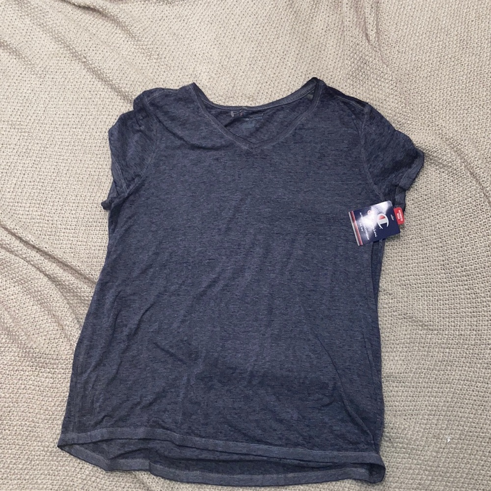 NWT Champion Navy Blue Sheer Tee